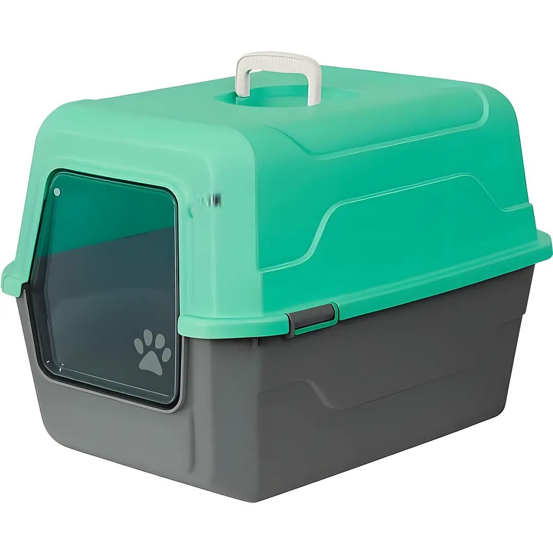 Amazon Tam Açılır Kapalı Kedi Tuvaleti Açık Yeşil 52x37x48 cm